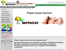 Tablet Screenshot of emco-leipzig.com